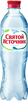 Вода СВЯТОЙ ИСТОЧНИК, 0,5 л., газированная