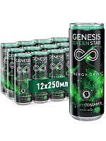 Энергетический напиток - Genesis Green Star, ж/б, 0,25 л. 