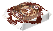 Вафли ВЕСЕЛАЯ ТЕЛОЧКА шоколадно-молочные , 150 гр.