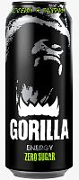 Энергетический напиток "Gorilla (Горилла)" Классик без сахара, ж/б, 0,45л