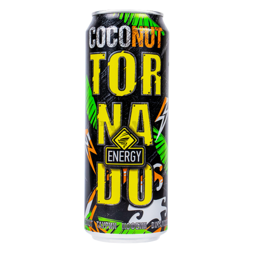 Энергетический напиток Tornado (Торнадо), Coconut, жб, 0.45л