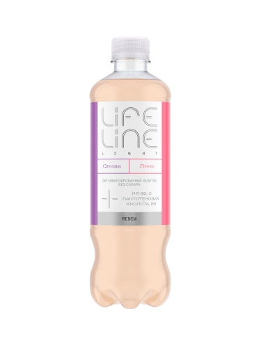 Вит. напиток LifeLine «Личи-Слива», ПЭТ, 0,5 л.