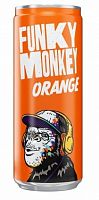 Напиток FUNKY MONKEY - Оранж (Orange), газ., ж/б, 0,33 л.