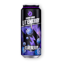Энергетический напиток Lit Energy Blueberry, ж/б, 0.45л