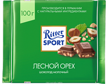 Шоколад Ritter Sport «Лесной Орех», 100 г