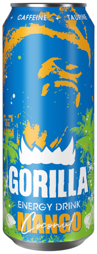 Энергетический напиток "Gorilla (Горилла)" кокос/манго, ж/б, 0,45л