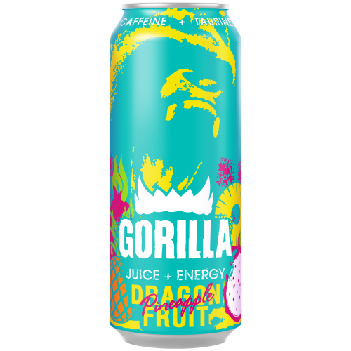 Энергетический напиток "Gorilla (Горилла)" Питай и ананас, ж/б, 0,45л
