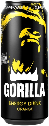 Энергетический напиток "Gorilla (Горилла)" Апельсин, ж/б, 0,45л