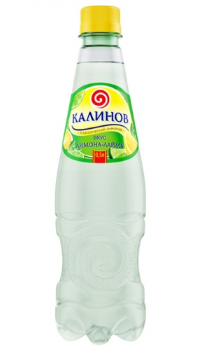 Калинов лимонад «ЛИМОН-ЛАЙМ»,  ПЭТ, 0,5 л.