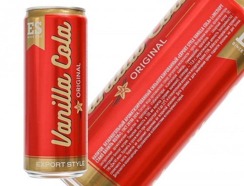Напиток Export style Vanila Cola, ж/б, 0,33 л.