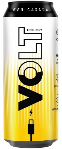 Энергетический напиток "VOLT ENERGY" (Вольт) БЕЗ САХАРА, ж/б, 0,45л