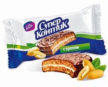 Печенье СУПЕР-КОНТИК с орехом, 100 гр.
