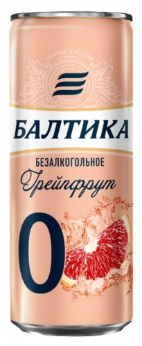 Напиток Балтика №0 Грейпфрут, ж/б, 0,33 л.
