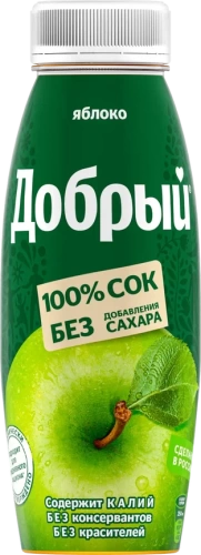 Сок Добрый, Яблочный, 0,33 л.