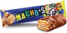 Батончик «Macho’s» с солёной карамелью и арахисом, 40гр