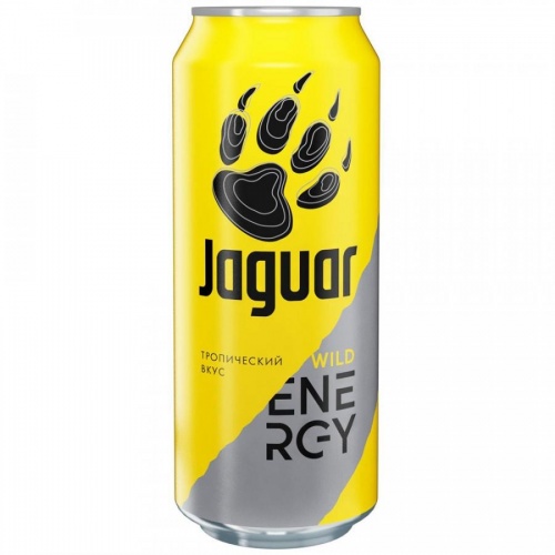 Энергетический напиток - Jaguar Wild, ж/б, 0,5 л. 