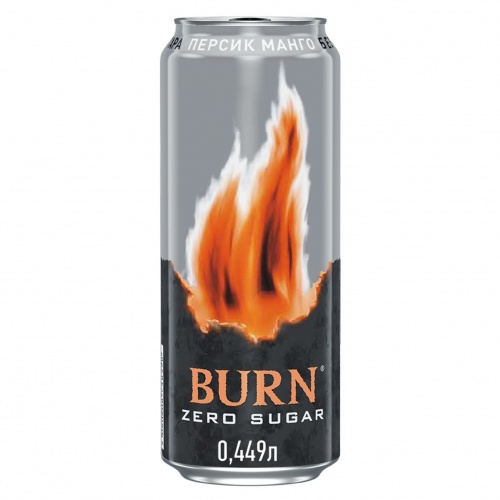Берн (Burn) Персик Zero, ж/б, 0,449 л.