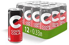 Напиток Кул Кола Зеро (Cool Cola Zero), Ж/Б, 0,33 л.