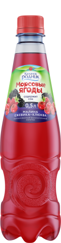 Калинов, Морсовые ягоды "Малина", ПЭТ, 0.5 л.