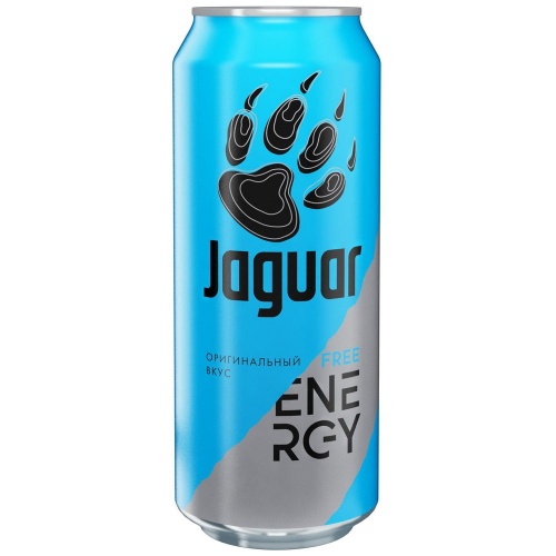 Энергетический напиток - Jaguar Free, ж/б, 0,5 л. 