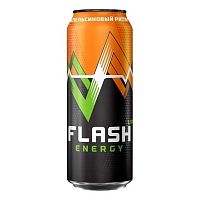 Энергетический напиток Flash Апельсиновый ритм, ж/б, 0.45л