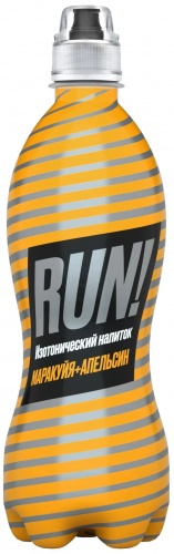 Напиток изотонический "RUN (Ран)", Маракуя и Апельсин, 0,5 л.