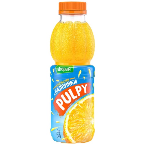 Напиток PULPY (Палпи), Апельсин, 0,45 л.