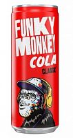 Напиток FUNKY MONKEY - Кола (Cola), газ., ж/б, 0,33 л.